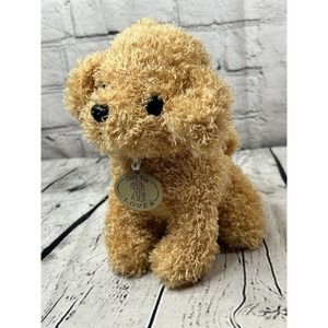 SOFT*TOY*LOVE Shaggy Tan Puppy Dog Plush Stuffed Animal Toy